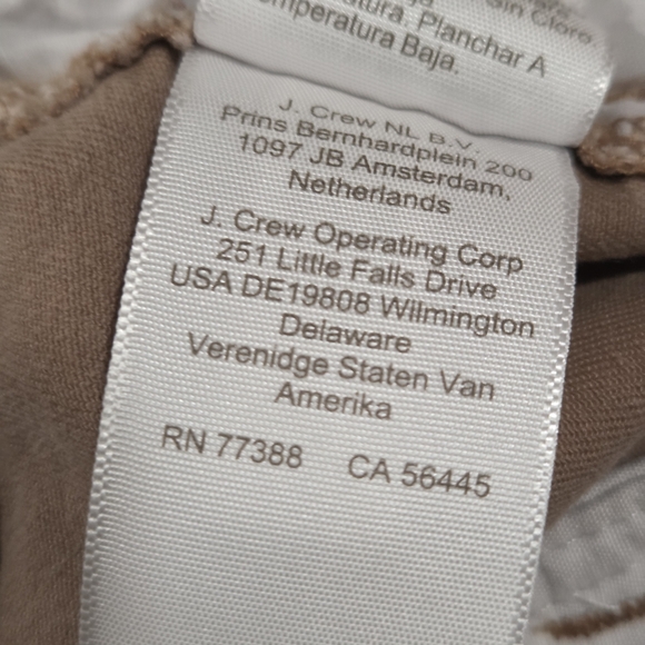 J. CREW Classic Preppy Ankle Cropped Stretch Khaki Chinos Work Pant SZ 12 - Picture 9 of 10